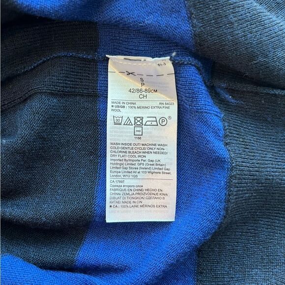 Banana Republic Stripe 100% Merino Wool Top - Size S - Picture 4 of 5